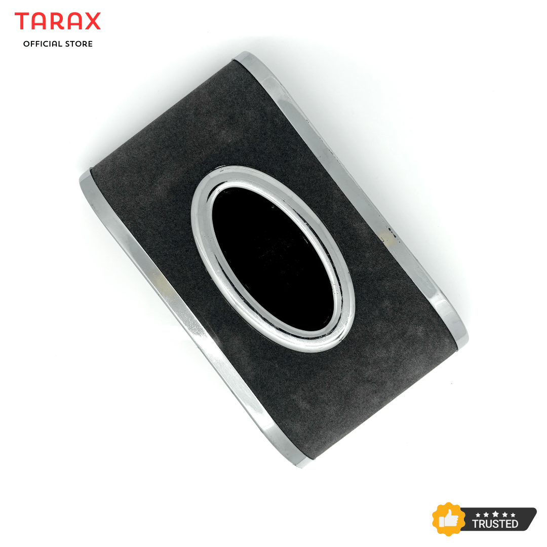 Car Dashboard Tissue Box in Black Color